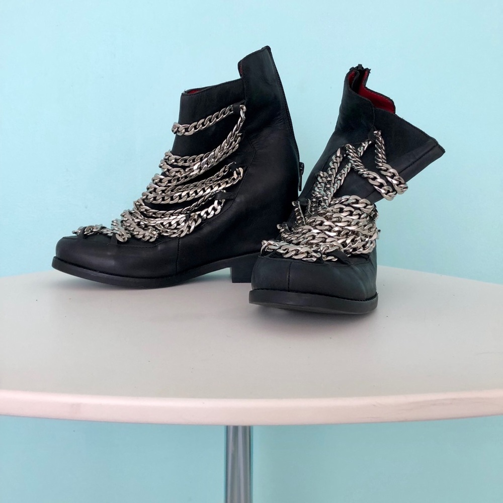 Jeffery Campbell chain boots